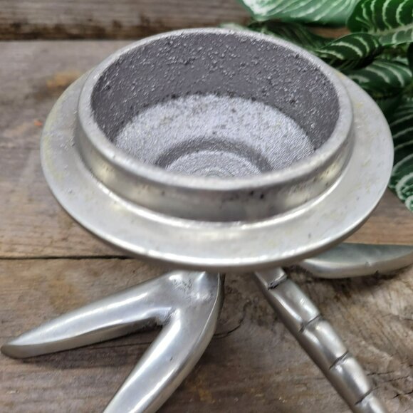 Modernistic Dragonfly Massive Chrome Metal Lid Jar Topper Industrial - Picture 14 of 14